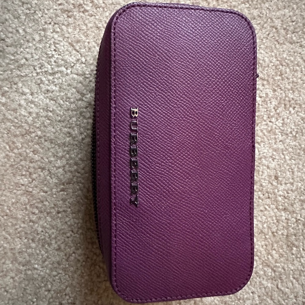 Burberry leather makeup case